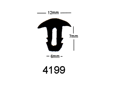 T-Profil 4199 schwarz