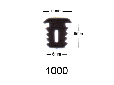T-Profil 1000 schwarz
